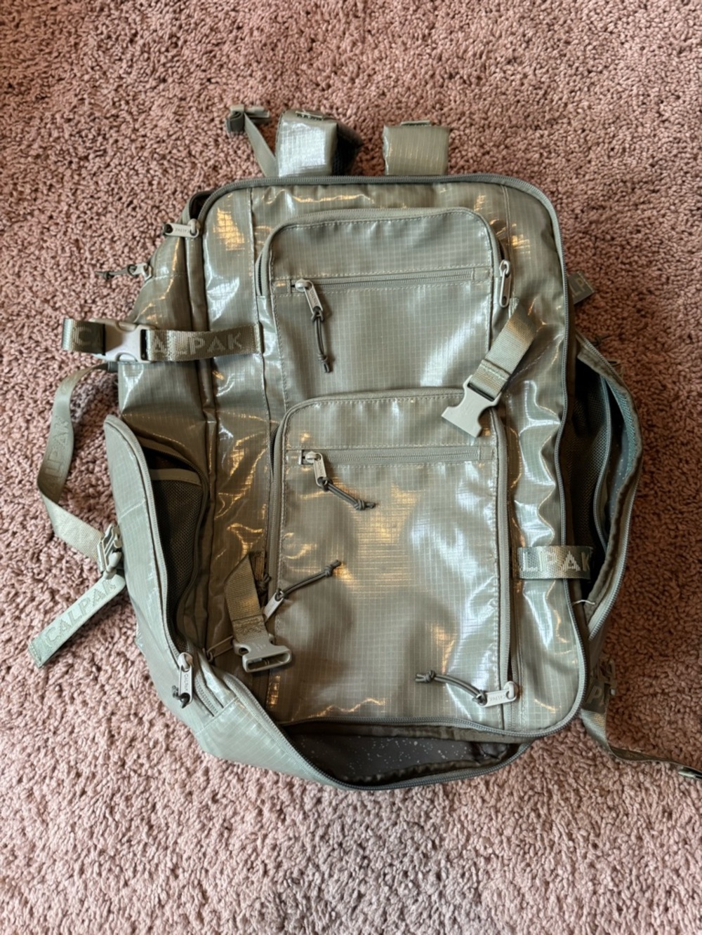 Calpak Terra 26L Duffle Backpack in Juniper